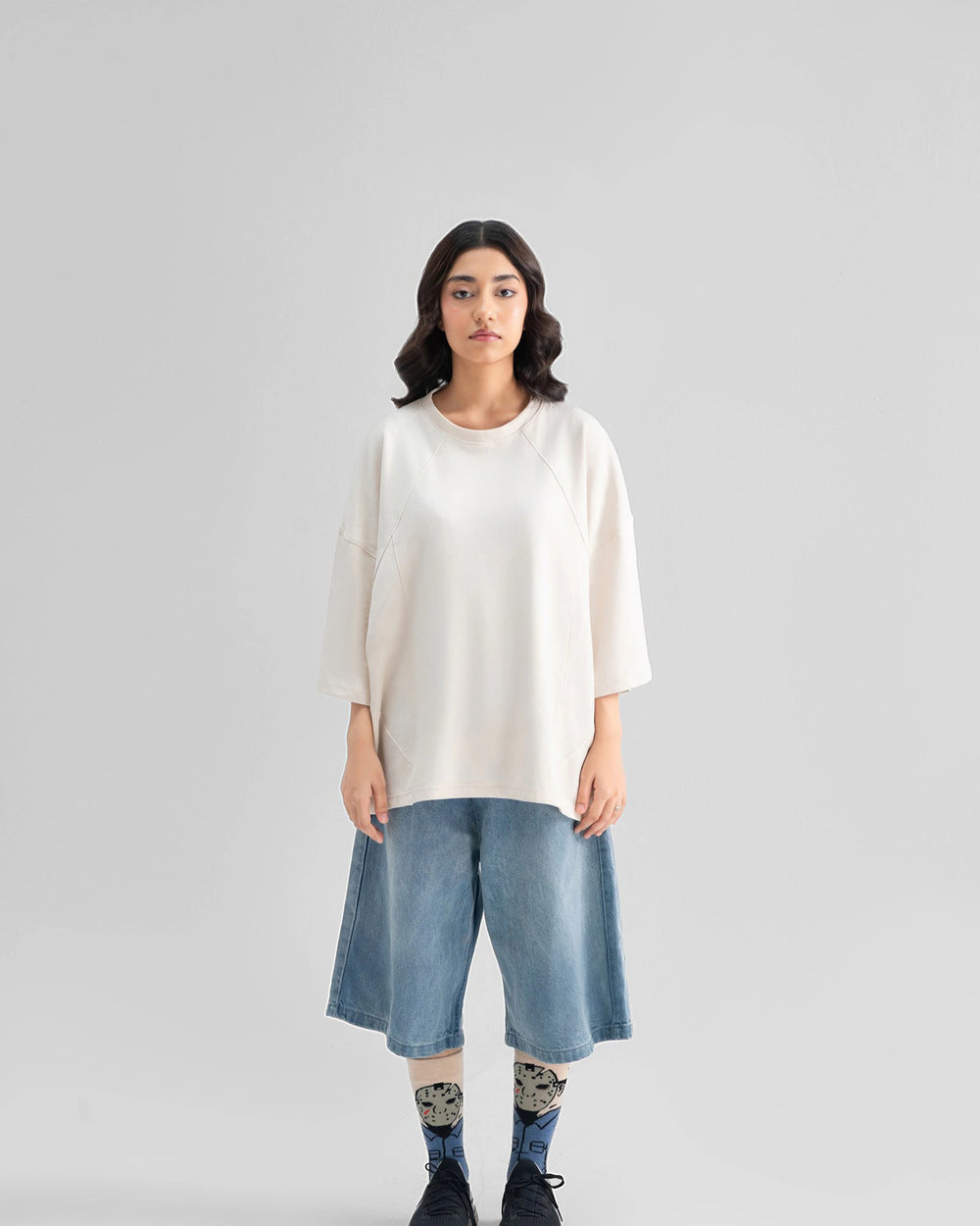 Baggy Jorts — Blue Denim — Girl