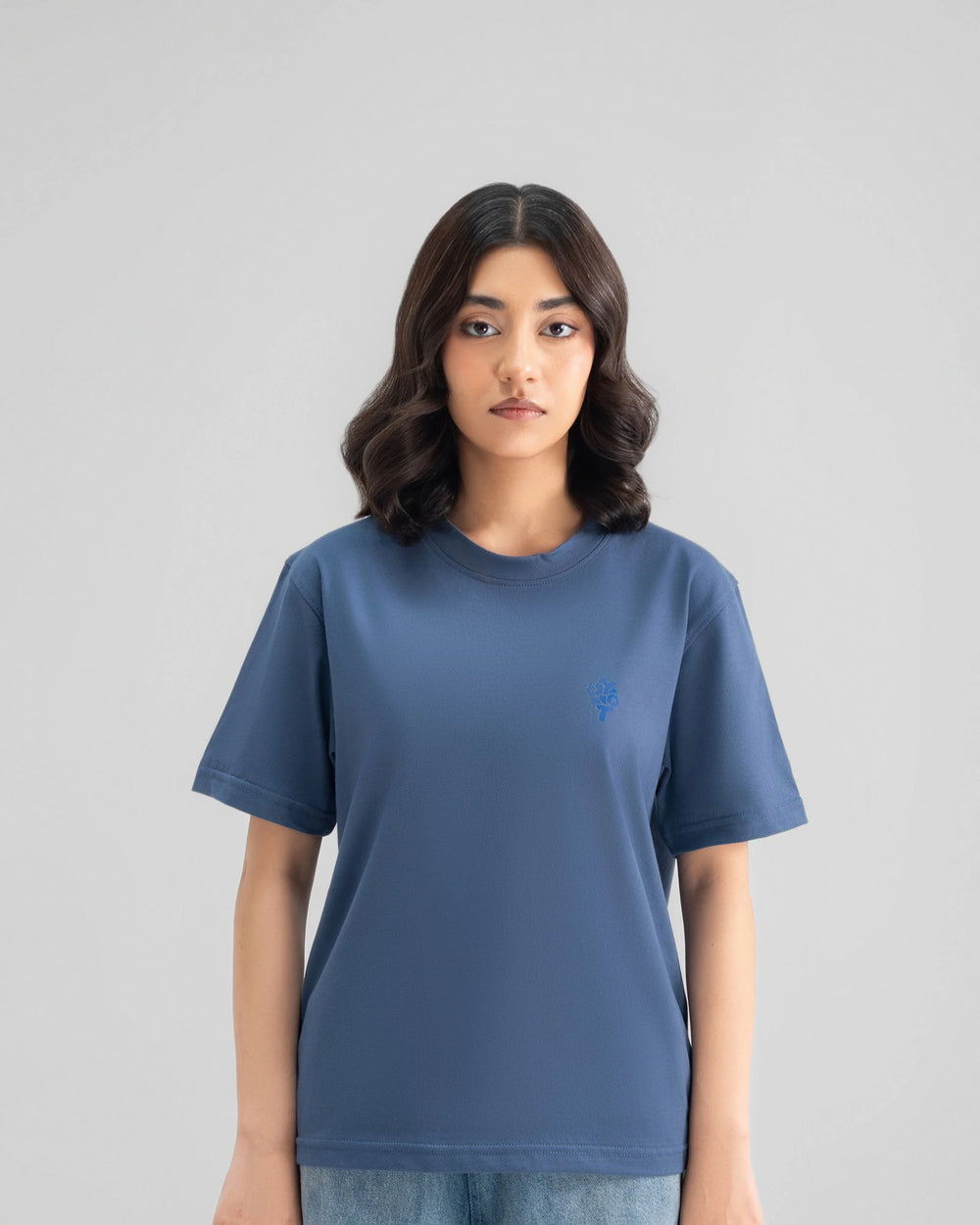 Boxy Tee — Blue — Girl