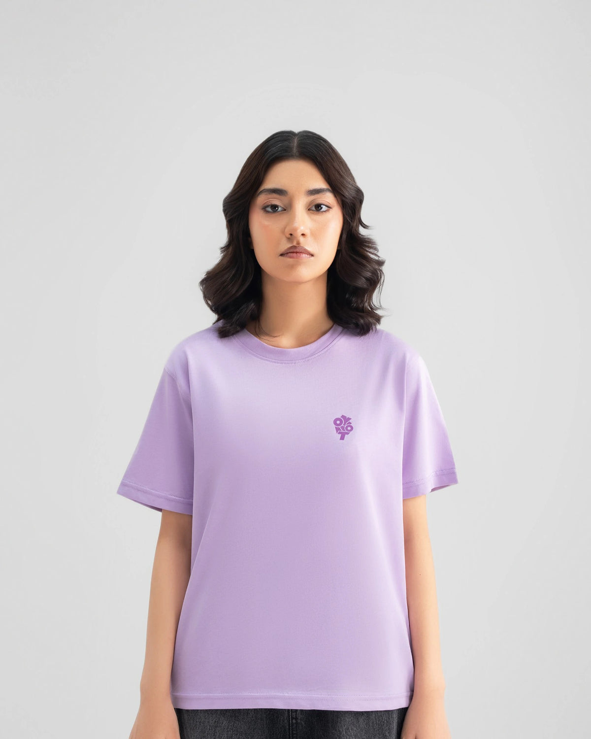 Boxy Tee — Lilac — Girl