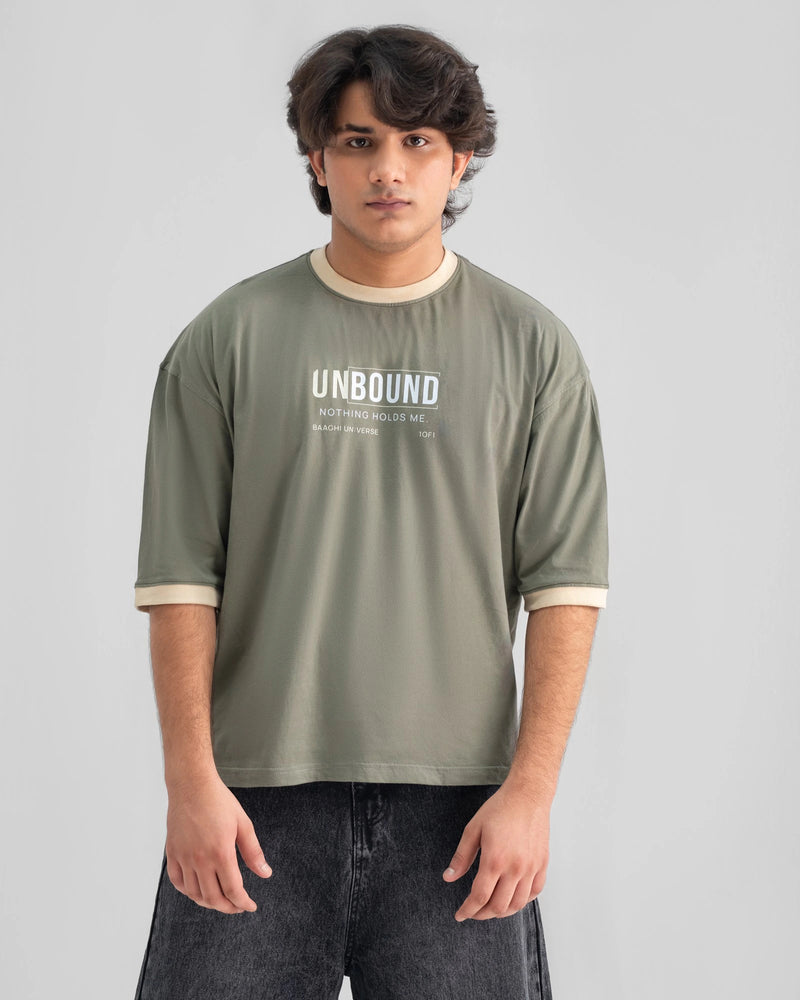 UNBOUND Oversized Tee — Olive — Boy