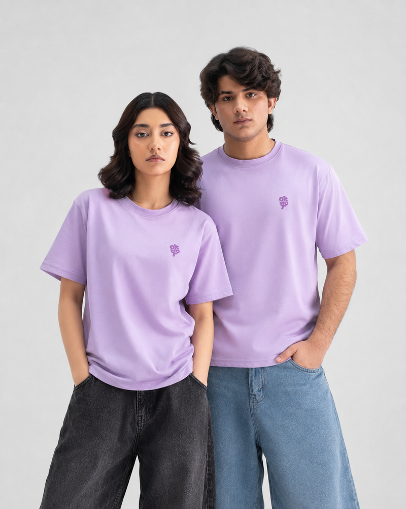 Core Cropped Tee — Soft Lilac